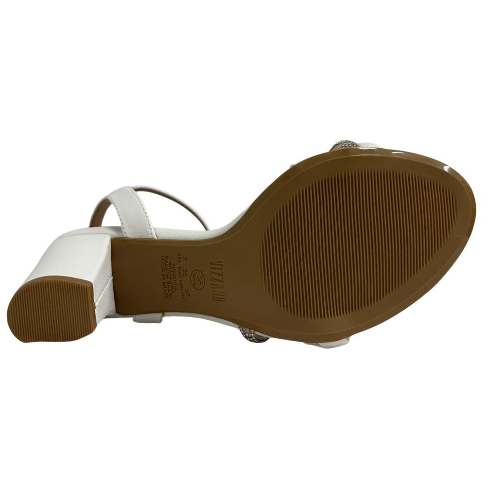 SANDÁLIA VIZZANO SALTO MÉDIO REF:6262.1034 FEMININO Off White 5