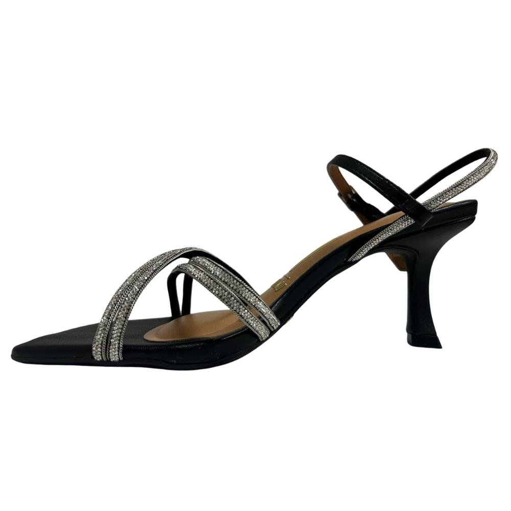 SANDÁLIA VIZZANO SALTO TAÇA REF:6536.105 FEMININO Preto 2