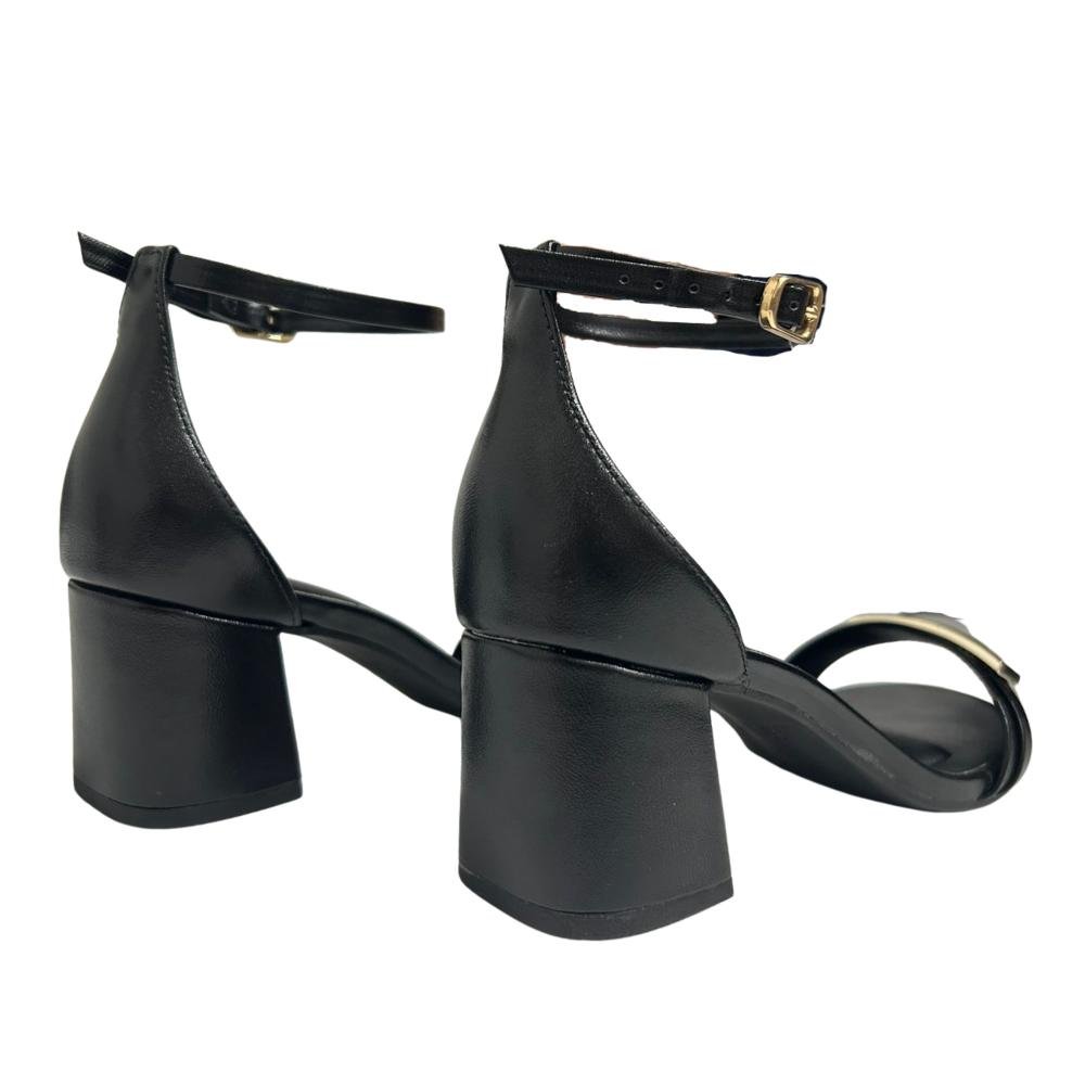 SANDÁLIA BEBECÊ SALTO MÉDIO REF:T5280-263 FEMININO Preto 4