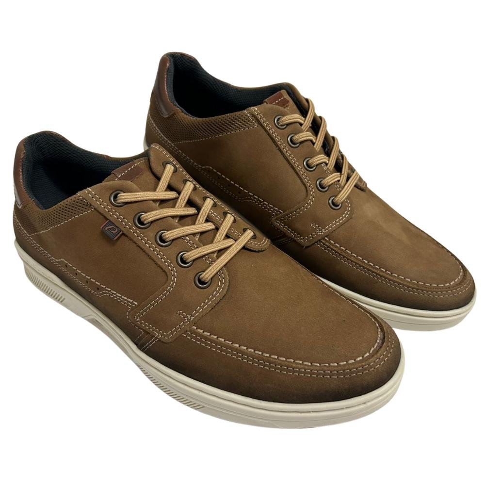 SAPATÊNIS PEGADA CADARÇO ELÁSTICO REF:110606 MASCULINO Marrom 3