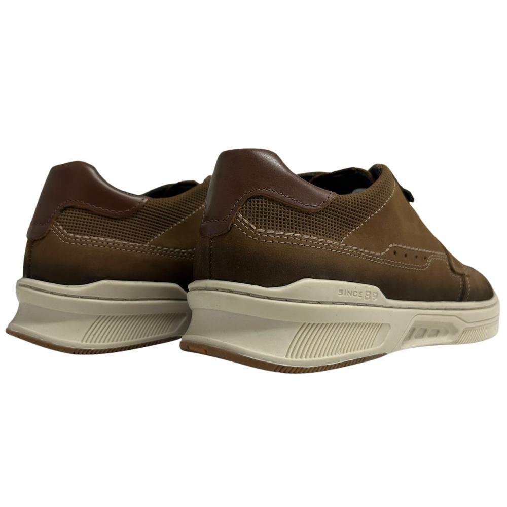 SAPATÊNIS PEGADA CADARÇO ELÁSTICO REF:110606 MASCULINO Marrom 4