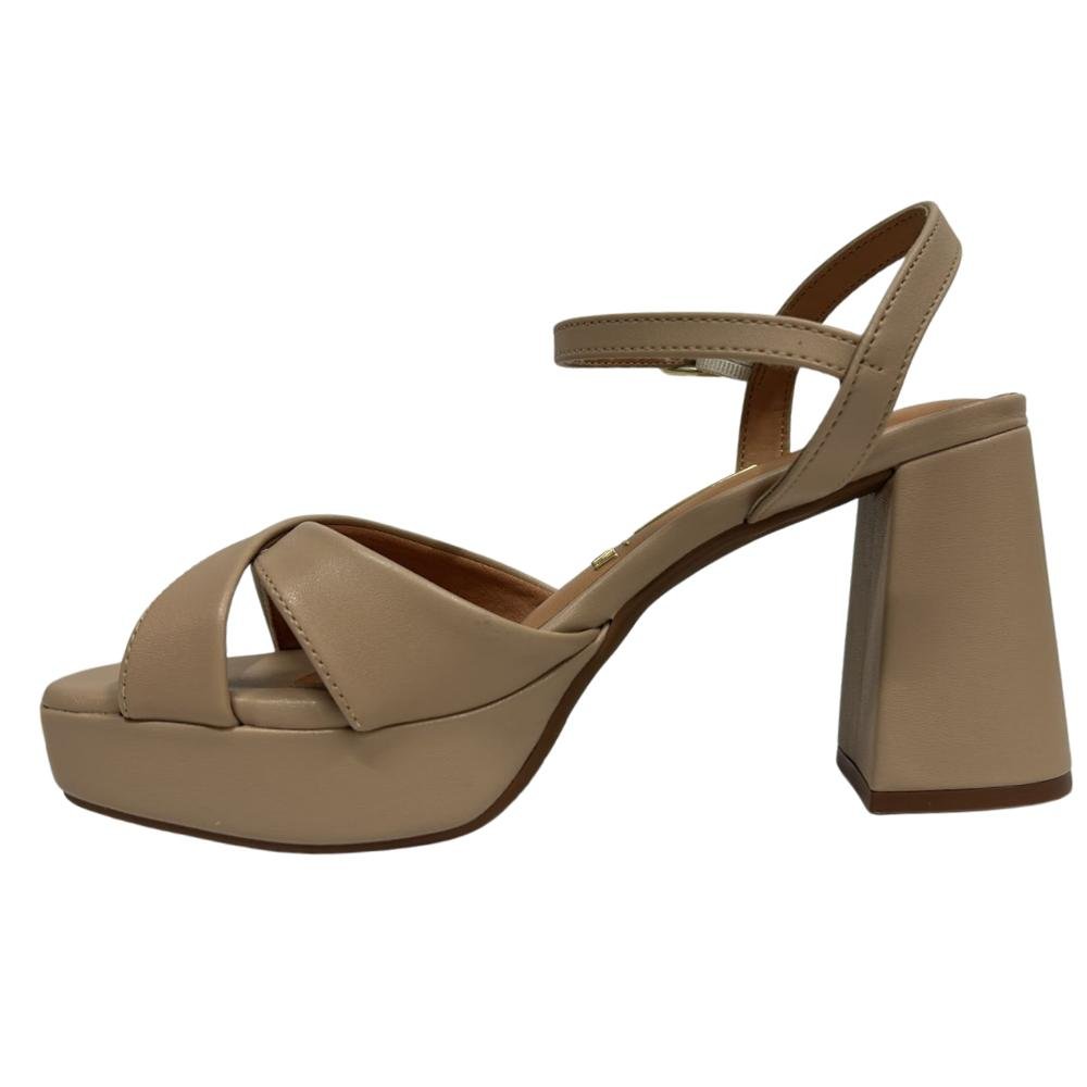 SANDÁLIA VIZZANO SALTO BLOCO REF: 6472.204 FEMININO Bege 2