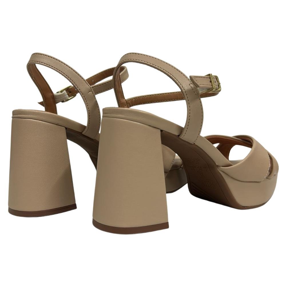 SANDÁLIA VIZZANO SALTO BLOCO REF: 6472.204 FEMININO Bege 4