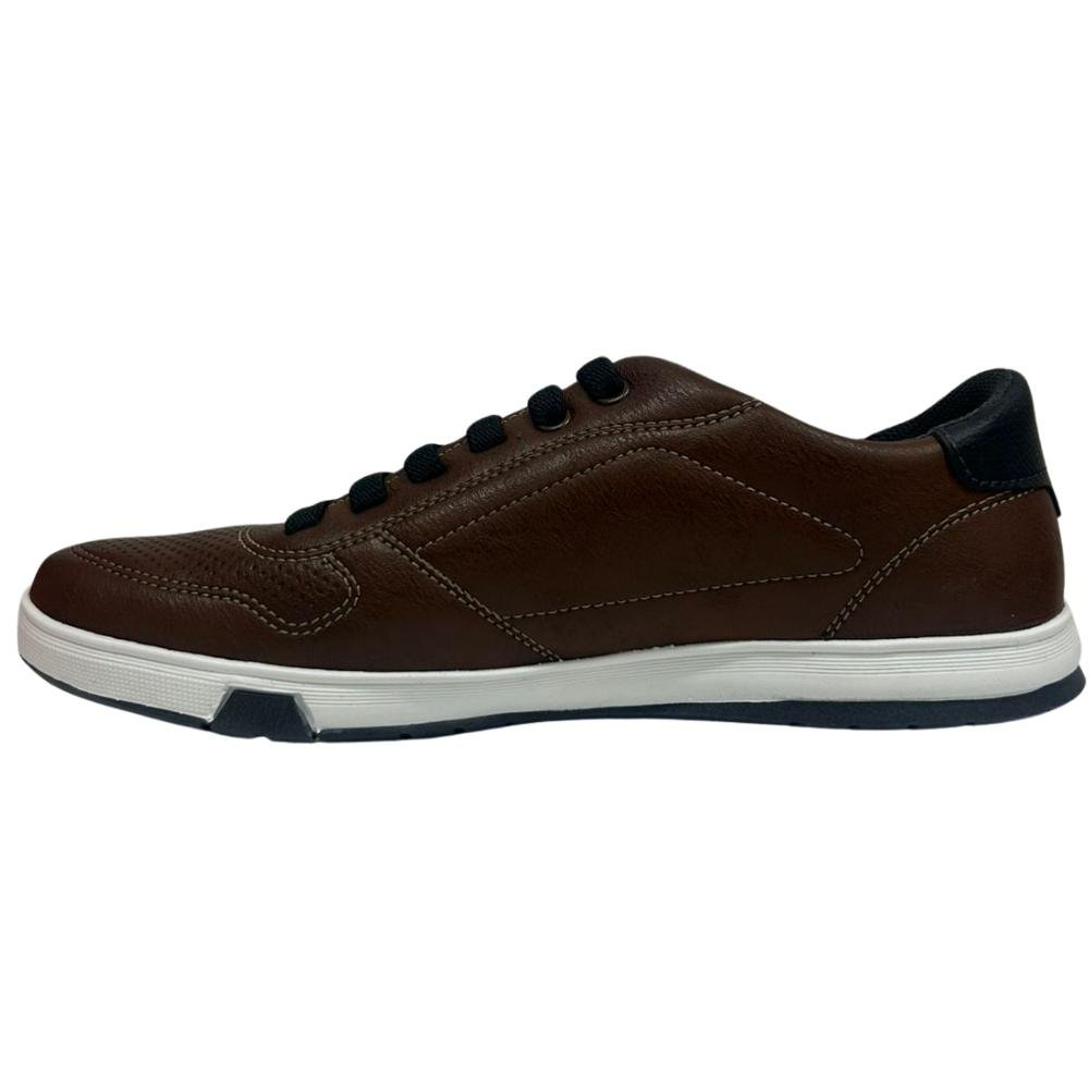 SAPATÊNIS PEGADA CASUAL REF: 170428 MASCULINO Marrom 2