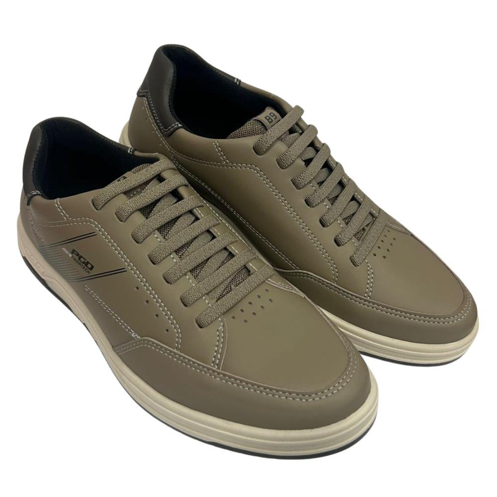 SAPATÊNIS PEGADA CADARÇO ELÁSTICO REF:172002 MASCULINO Marrom 3