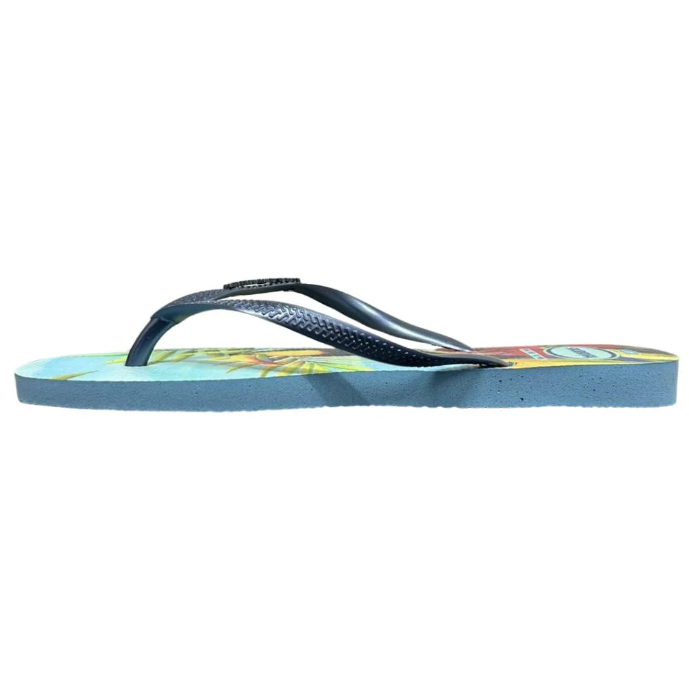 CHINELO HAVAIANAS SLIN TROPICAL REF:7007537-15 FEMININO Azul 2