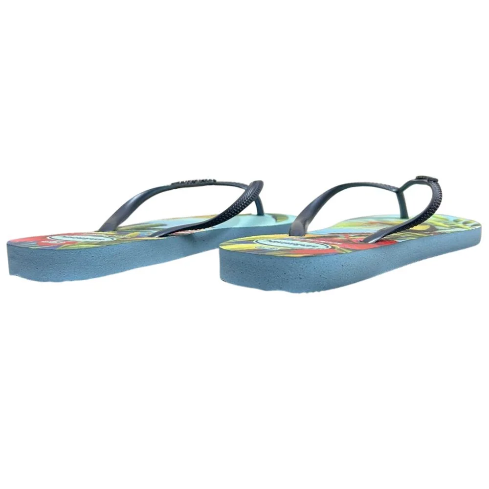 CHINELO HAVAIANAS SLIN TROPICAL REF:7007537-15 FEMININO Azul 4