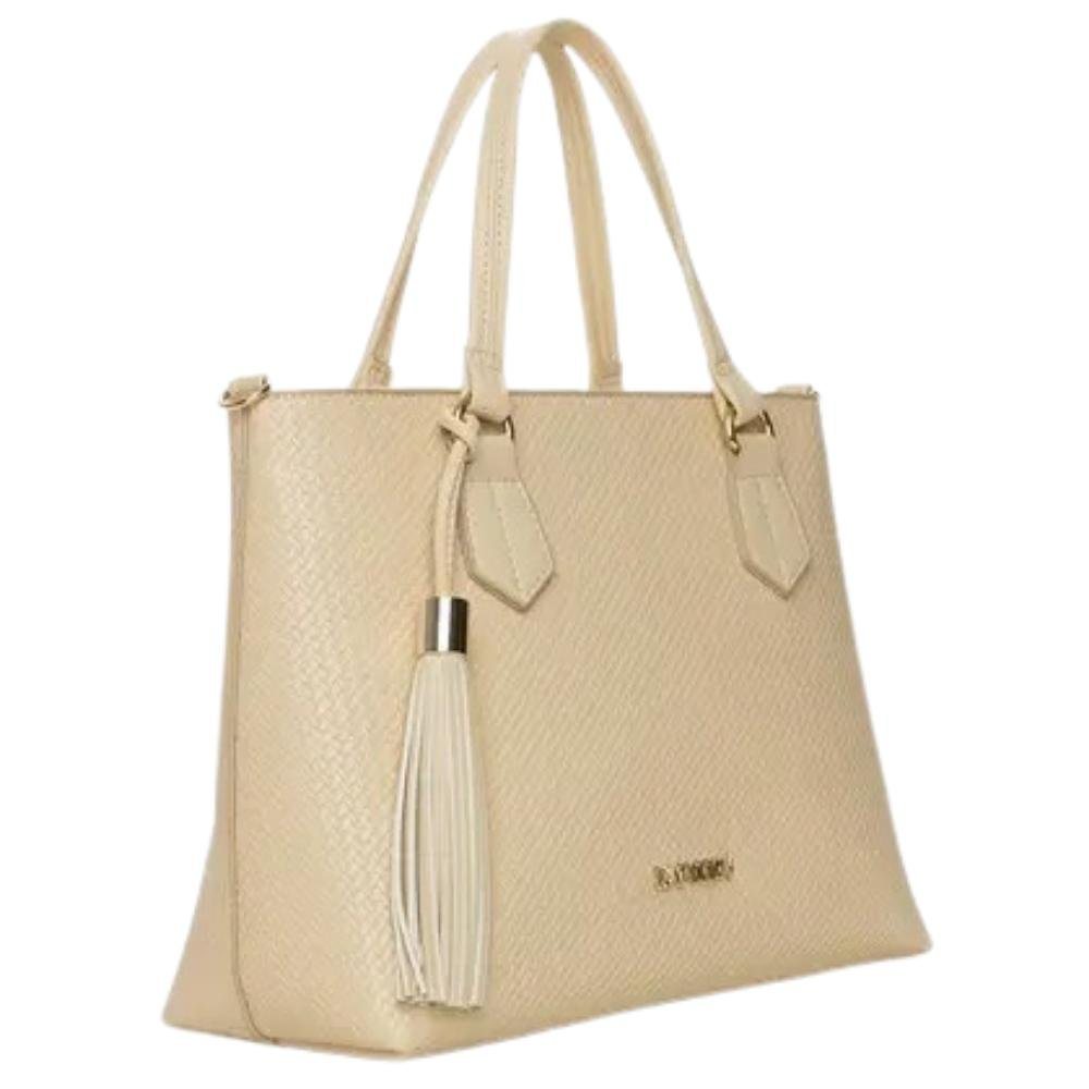 BOLSA RAFITTHY ALÇA REGULÁVEL REF:28.16180 FEMININO Bege 2