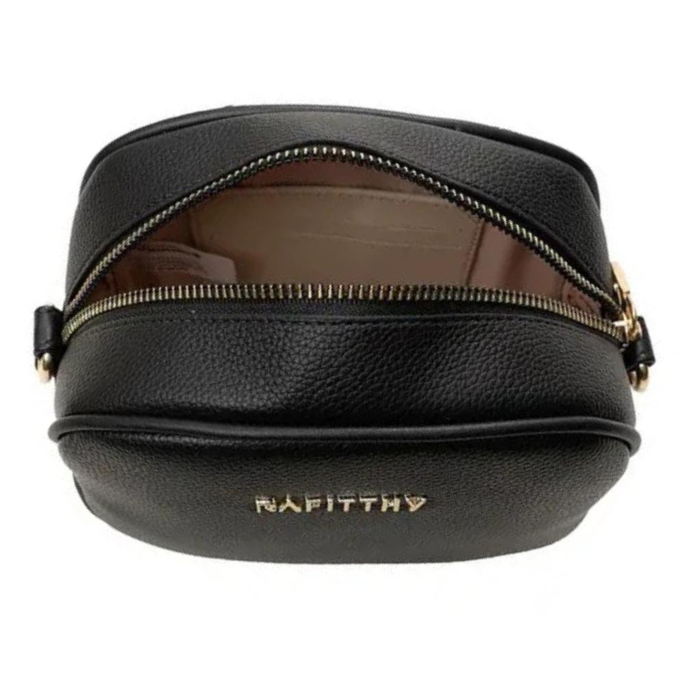 BOLSA RAFITTHY ARREDONDADA REF: 28.16303 FEMININO Preto 4