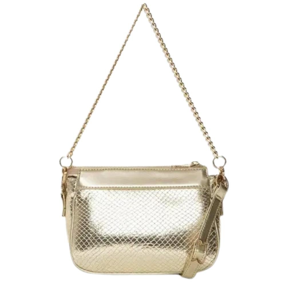 BOLSA RAFITTHY ALÇA DUPLA REF:28.16329 FEMININO Dourado 3