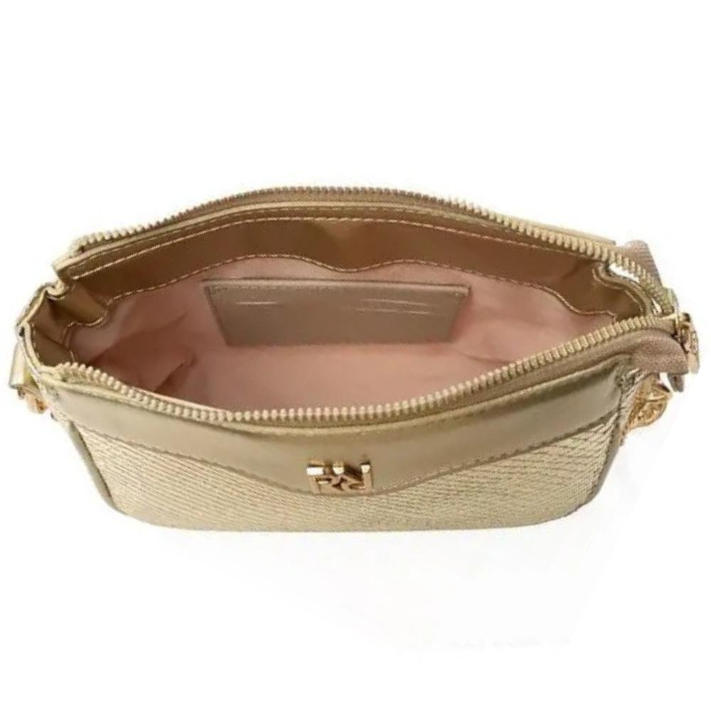 BOLSA RAFITTHY ALÇA DUPLA REF:28.16329 FEMININO Dourado 4