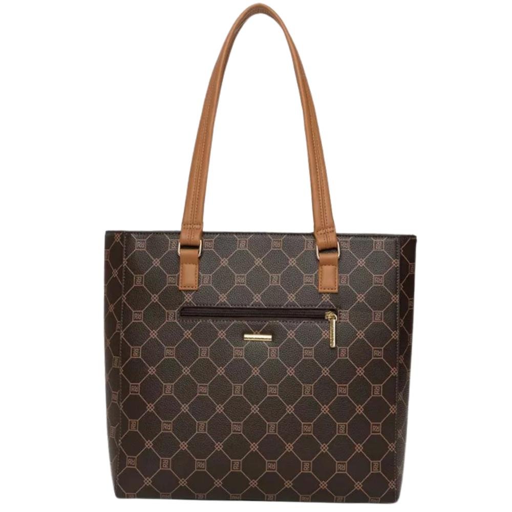 BOLSA RAFITTHY ALÇA DE OMBRO REF:28.16179 FEMININO Marrom 2