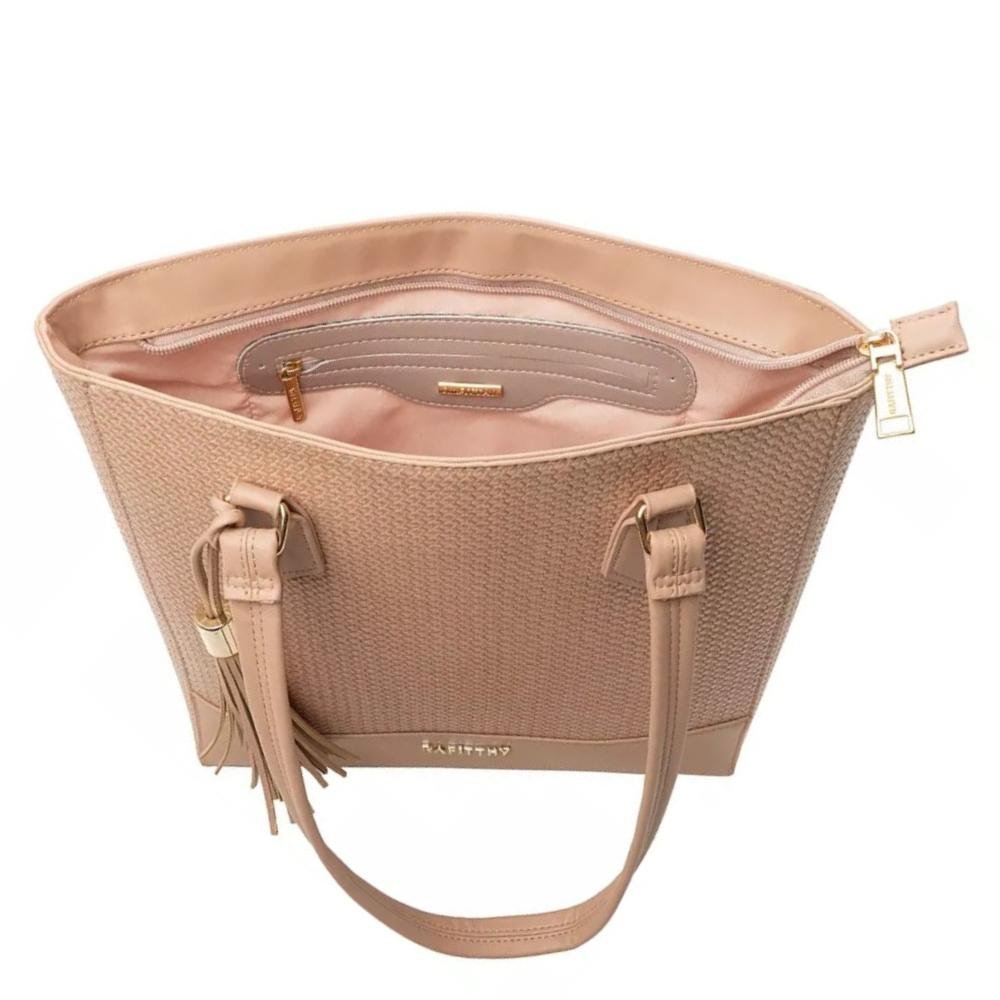 BOLSA RAFITTHY ALÇA DE OMBRO REF:28.16179 FEMININO Marrom 3