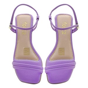 Sandalias Deslizante Feminina Com Ajuste Lateral Rasteira Lilas  Roxo 3