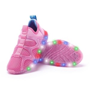 Tenis Infantil Feminino Bubble Led com Luzinha Led Menina Rosa 4