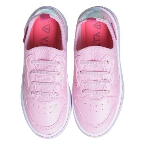 Tenis Feminino Infantojuvenil Vitz Fly Faixa Refletiva Pe com Pe Rosa Rosa 3