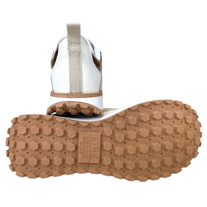 Tênis Dakota Coniglio Porcelana Almeria White Metal Champagne/Rose Feminino Bege 3