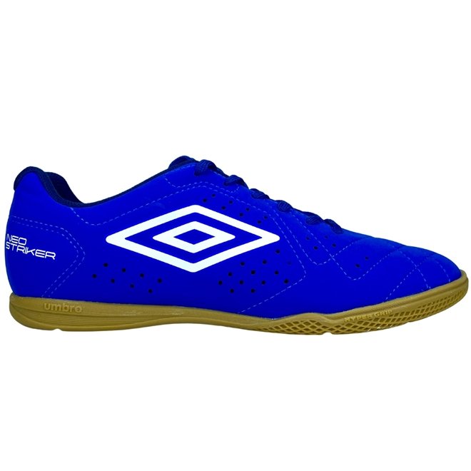 Chuteira Umbro Indoor Neo Striker Royal/Branco/Marinho Masculino Azul 1