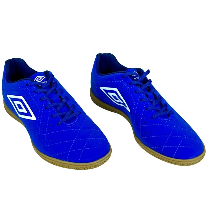 Chuteira Umbro Indoor Neo Striker Royal/Branco/Marinho Masculino Azul 2