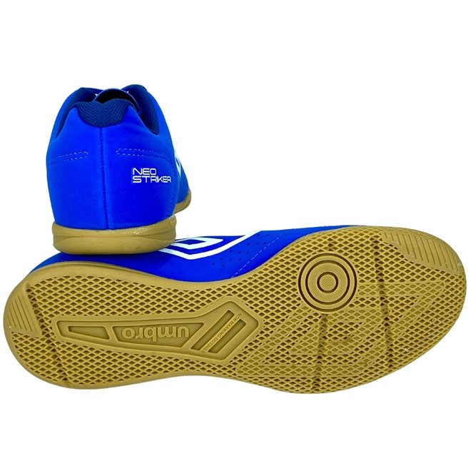 Chuteira Umbro Indoor Neo Striker Royal/Branco/Marinho Masculino Azul 3