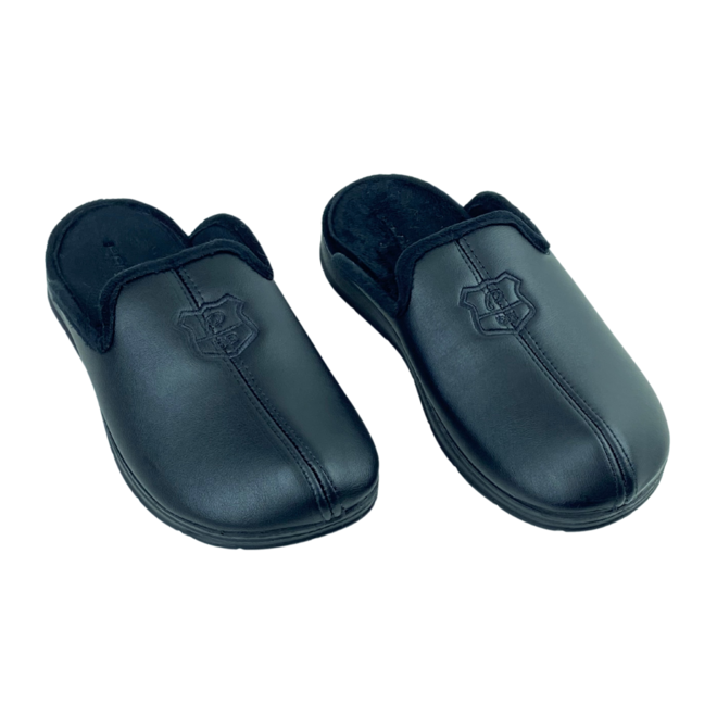 Pantufa Pegada Microfibra Preto Masculina Preto 2