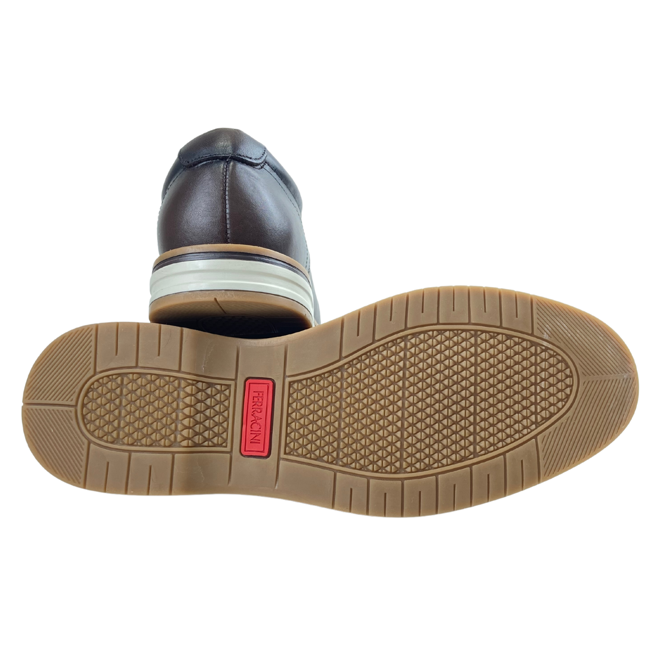 Sapato Ferracini de Couro Firenze Lux Tabaco Marfim/Café Masculino Marrom 3