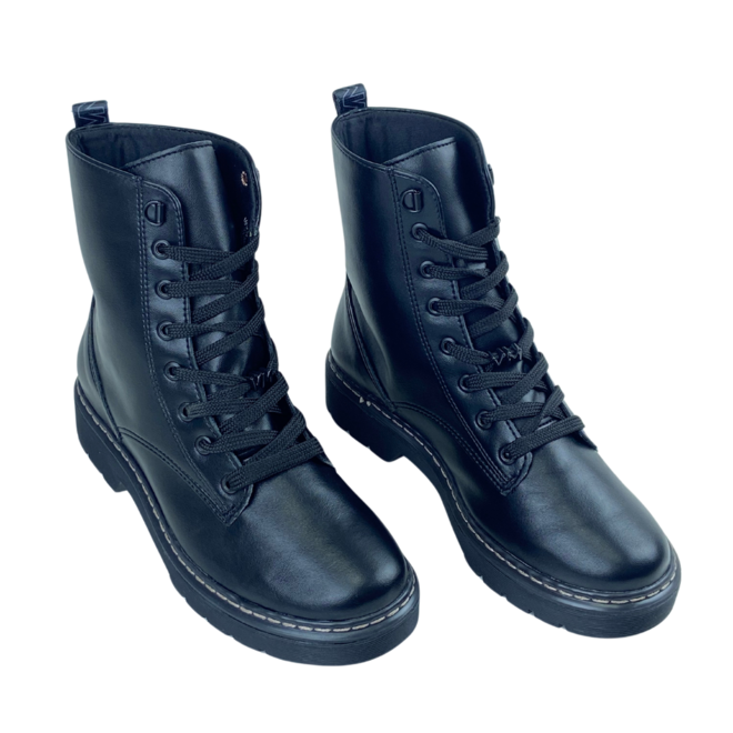 Bota Coturno Via Marte Preto Feminina Preto 2