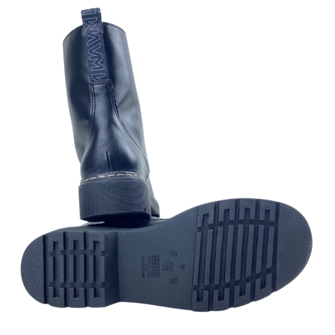 Bota Coturno Via Marte Preto Feminina Preto 3