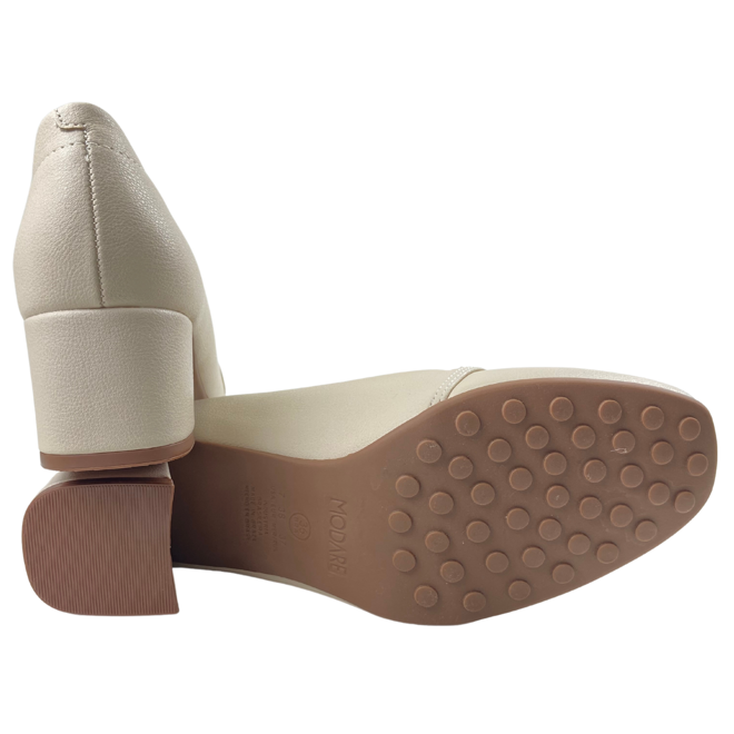 Sapato Modare Napa Floather Nature Creme Feminino Bege 3