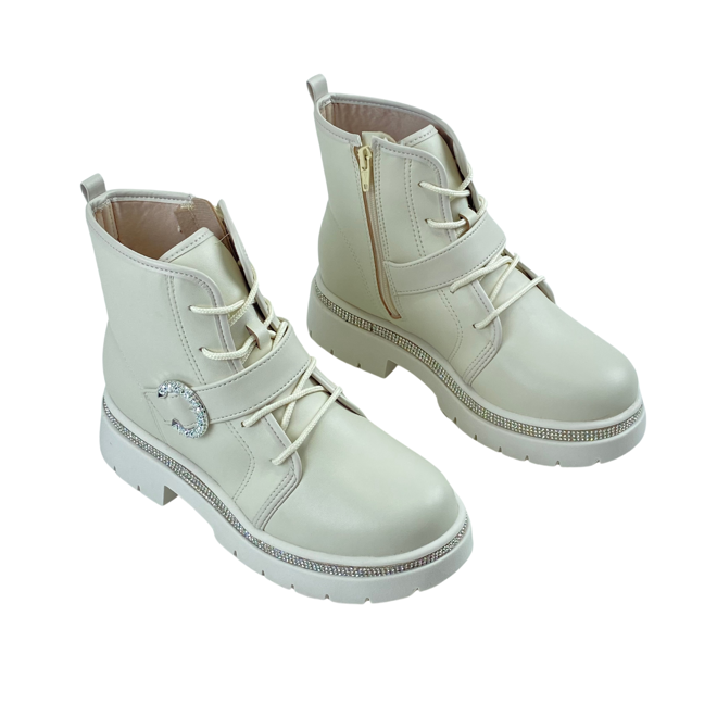 Bota Molekinha Napa Berlim/Milano Branco Off Infantil Feminina Branco 2