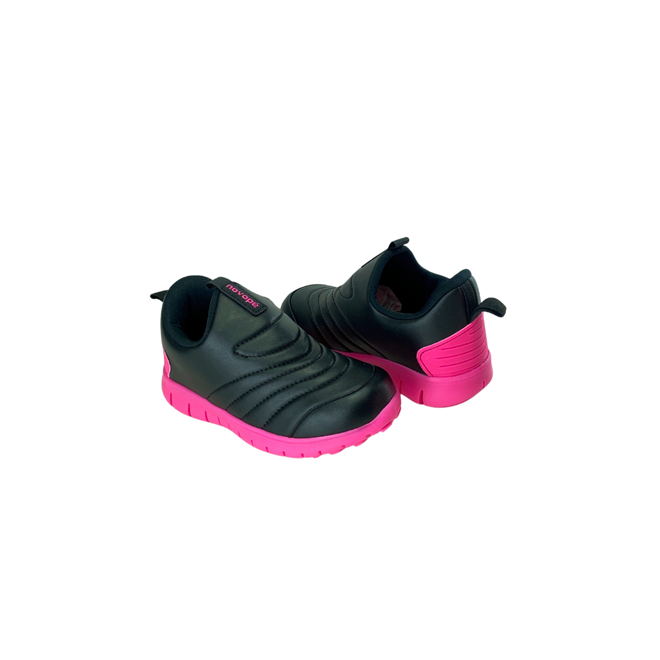 Tênis Novopé Sintético Preto/Pink Feminino Preto 2