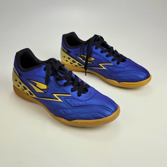 Chuteira Dray Indoor Topfly Marinho/Ouro Masculino Azul 2