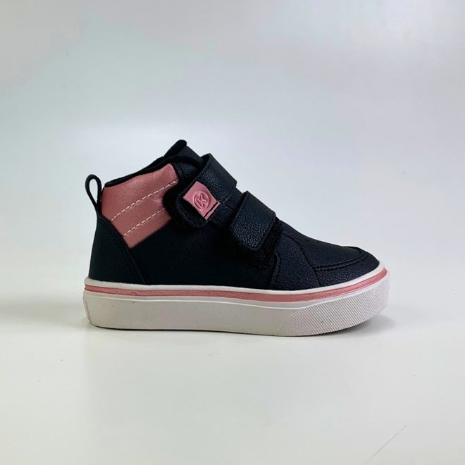 Tênis Klin Freestyle Mini Preto/Rosa Metalizado Feminino