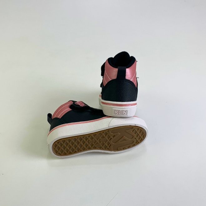Tênis Klin Freestyle Mini Preto/Rosa Metalizado Feminino Preto 3