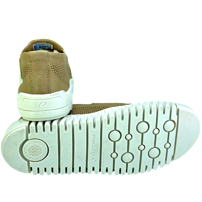 Sapato Pegada Slip On Burnished Castor Feminino Bege 3