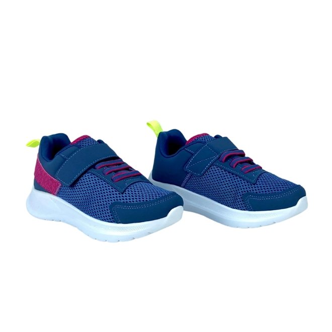 Tênis Klin Freedom Kids Chumbo/Pink Purpura/Lima Feminino Azul 2