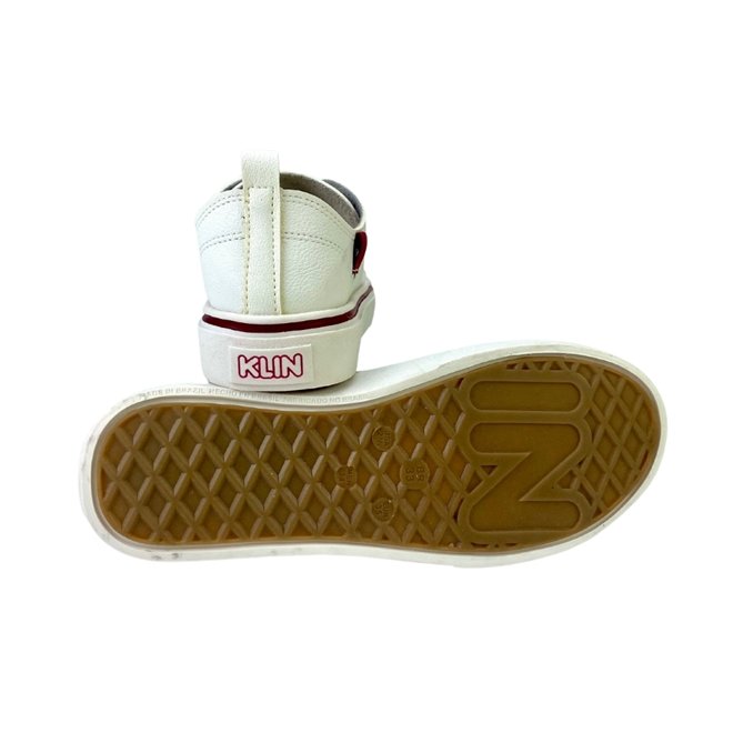 Tênis Klin Freestyle Branco/Vermelho Infantil Branco 3