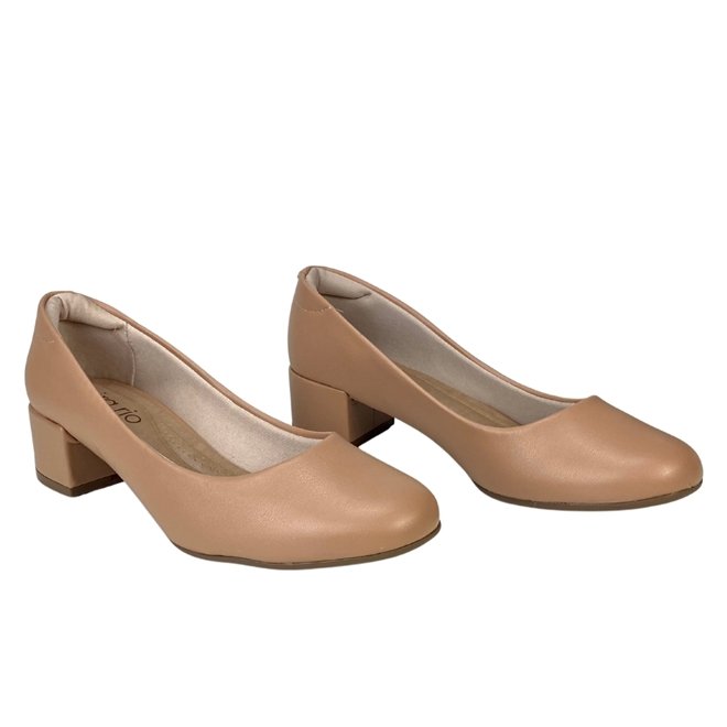 Sapato Beira Rio Napa Turim Nude Feminino Bege 2