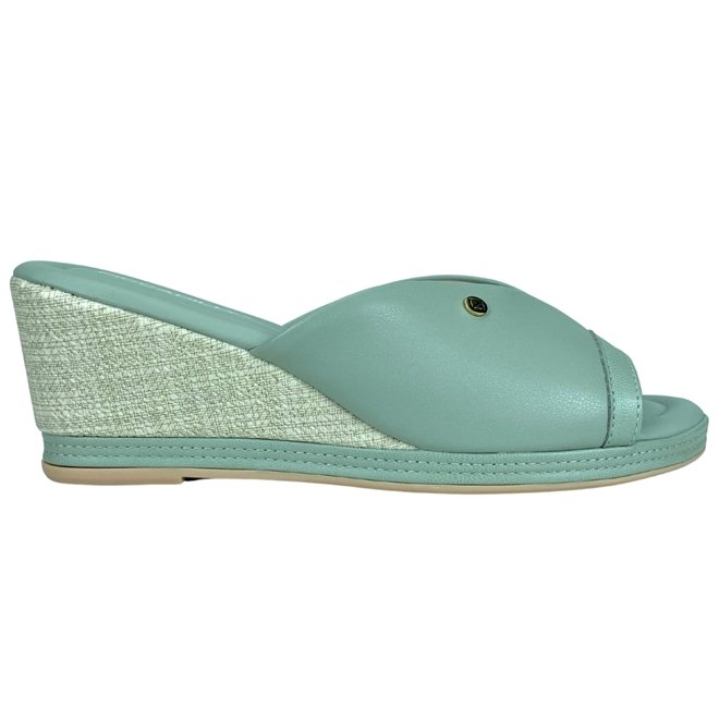 Tamanco Piccadilly Joanete Menta Napa Stretch Soft Feminino Verde 1