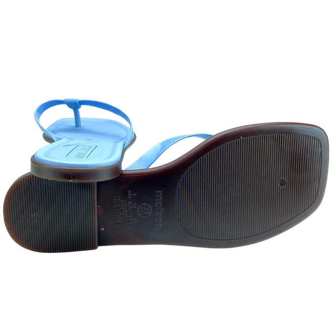 Rasteira Moleca Verniz Fresh Neo Jeans Feminina Azul 3