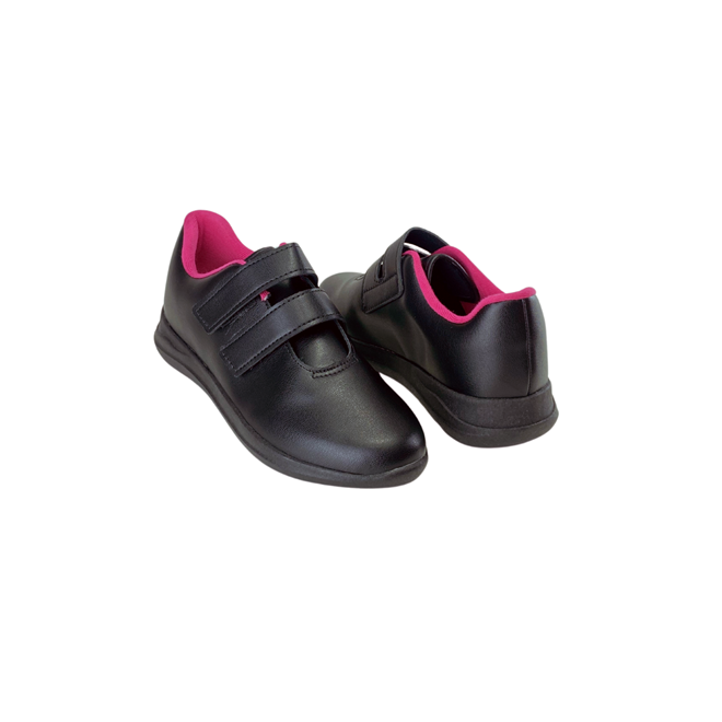 Tênis Molekinha Napa Turim Preto/Pink Feminino Preto 2