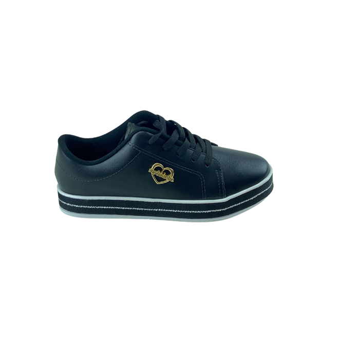 Tênis Molekinha Napa Turim Preto Feminino Preto 1