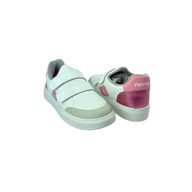 Tênis Novopé Sintético Branco/Cinza/Rosa/Pink Feminino Branco 2