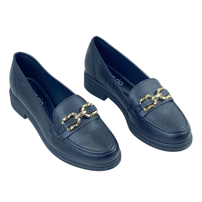 Sapato Mocassim Beira Rio Napa Floather Napoli Preto Feminino Preto 2