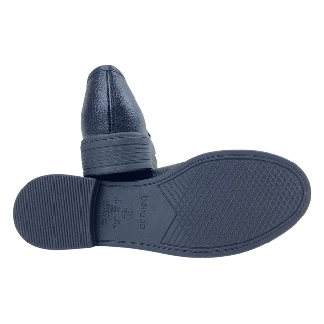Sapato Mocassim Beira Rio Napa Floather Napoli Preto Feminino Preto 3