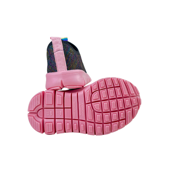 Tênis Novopé Colorido/Rosa BB Infantil Feminino Multicores 3