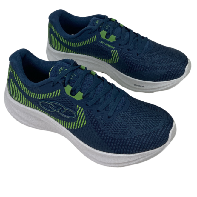 Tênis Olympikus Orbita Petróleo/Limão Masculino Azul 2