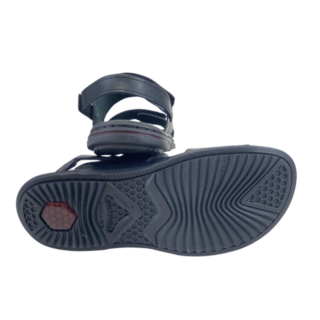 Sandália Pegada Anilina Preto Masculina Preto 3