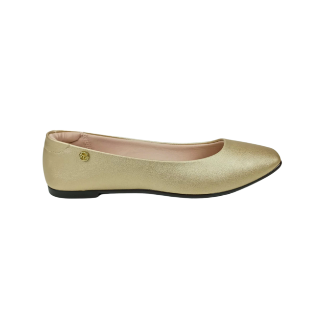 Sapatilha Moleca Metalizado Viena Dourado Feminina Dourado 1
