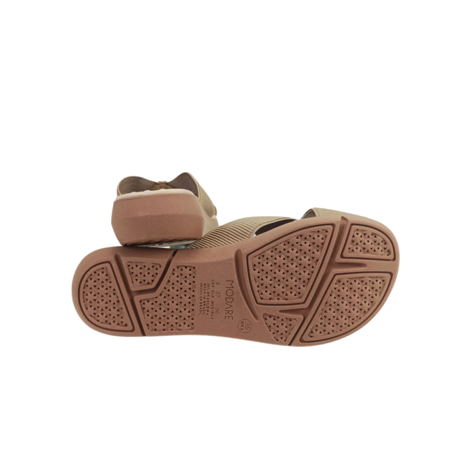 Tamanco Modare Elastico Canelado Tan/Camel Feminino Bege 3